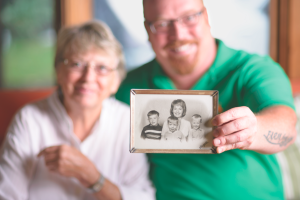 Chef Daniel Orr and his mother
