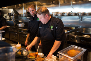 Chef Carl Chambers and Chef Layton Roberts Plating 