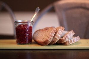 A Jar of Raspberry Vanilla Jam