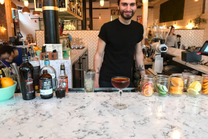 Mike Schrader at the Garden Table on Mass Ave. in downtown Indianapolis. Photography courtesy of Garden Table.