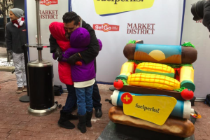 Buddy came to downtown Indy and hugged it out with his biggest fans even though it was bitter cold on Monument Circle. Buddy Valastro