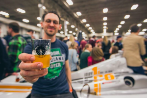 Tristan Schmid at Winterfest. All photography courtesy of Brewers of Indiana Guild. Tristan Schmid