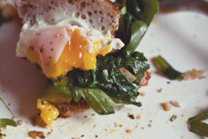 An almost-finished breakfast can look as interesting as the untouched plate. Breakfast Plate
