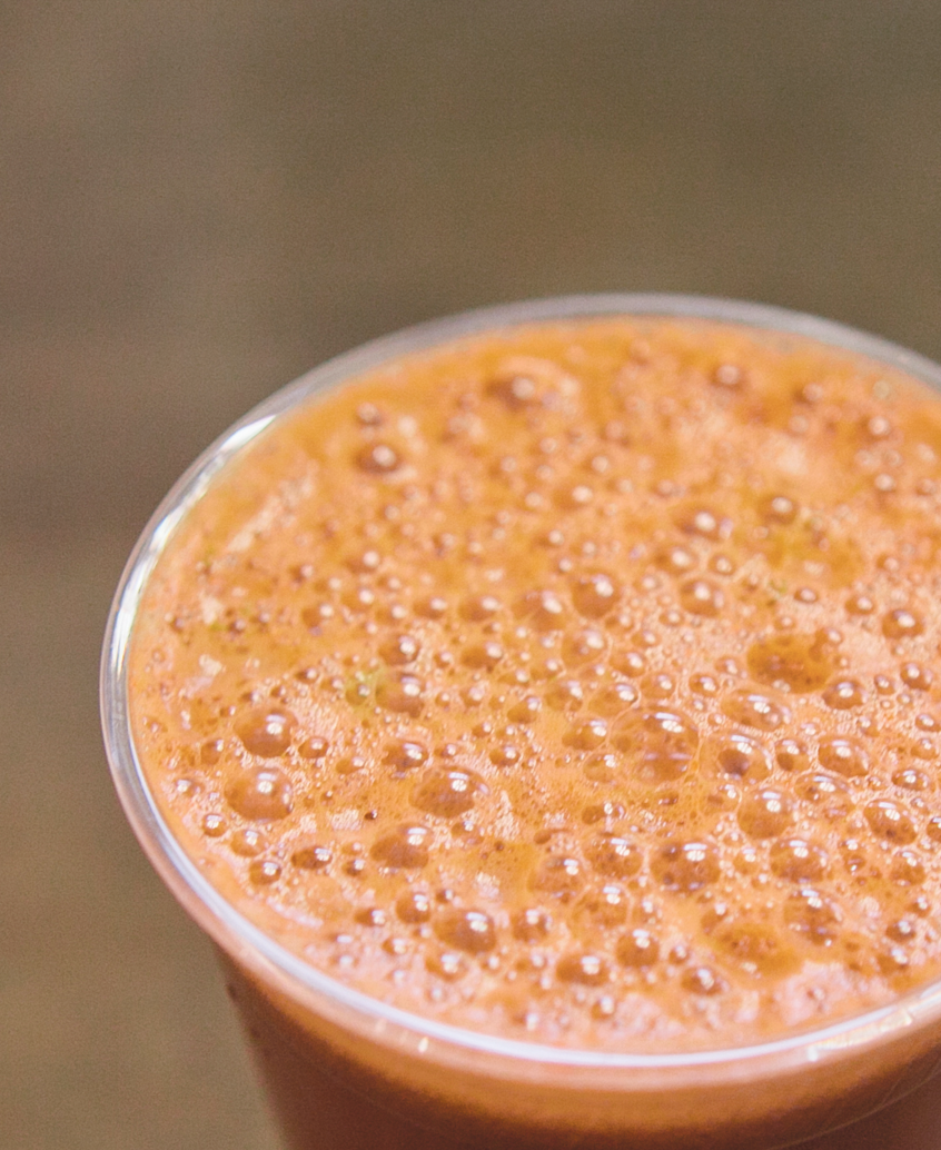 Juice Close-Up - Caption>Carrots, apples and oranges make up the Multivitamin juice at Natural Born Juicers.” /> <imgPhotographer> Kelley Jordan Heneveld</imgPhotographer></p></div></div></div></div></div></div><div class=