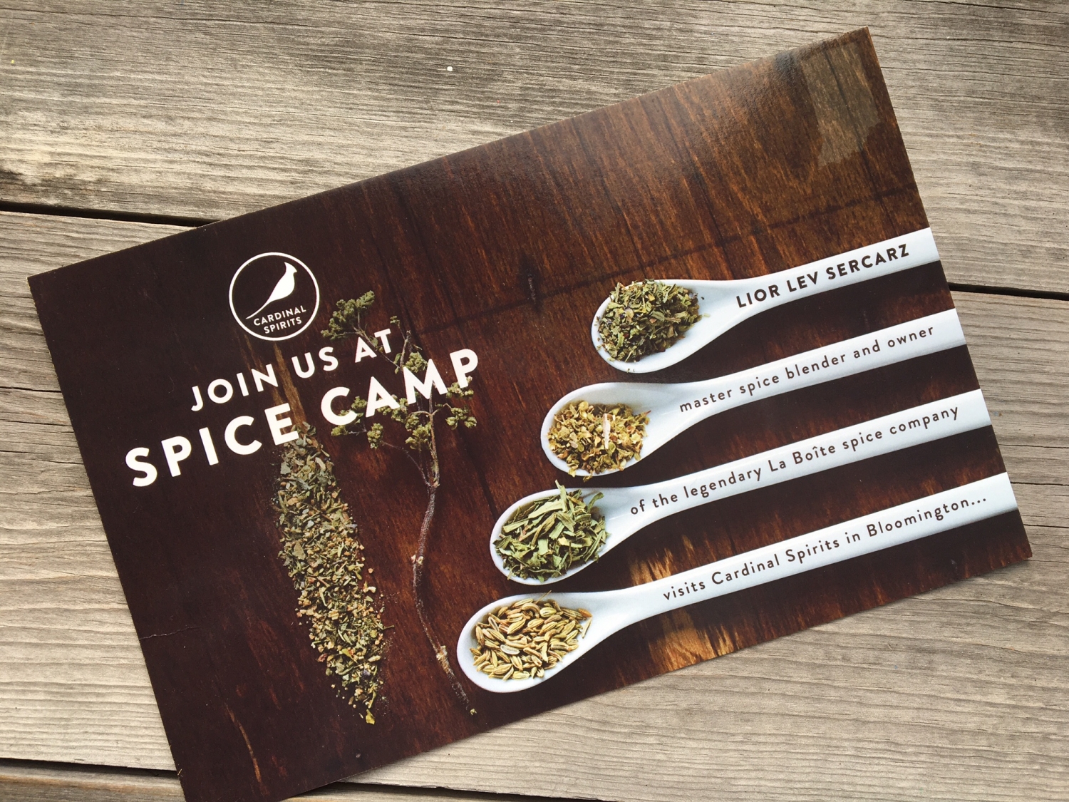 Spice Camp, Cardinal Spirits, Bloomington