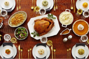 Thanksgiving table.