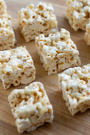 Brown Butter Marshmallow Popcorn Bars